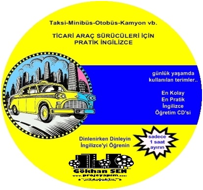 taksi sürücülerine ingilizce